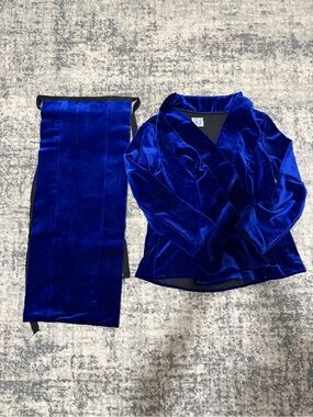 Hmong simple outfit blue